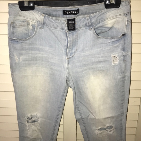 Light Wash Ripped Jeans - Picture 2 of 3